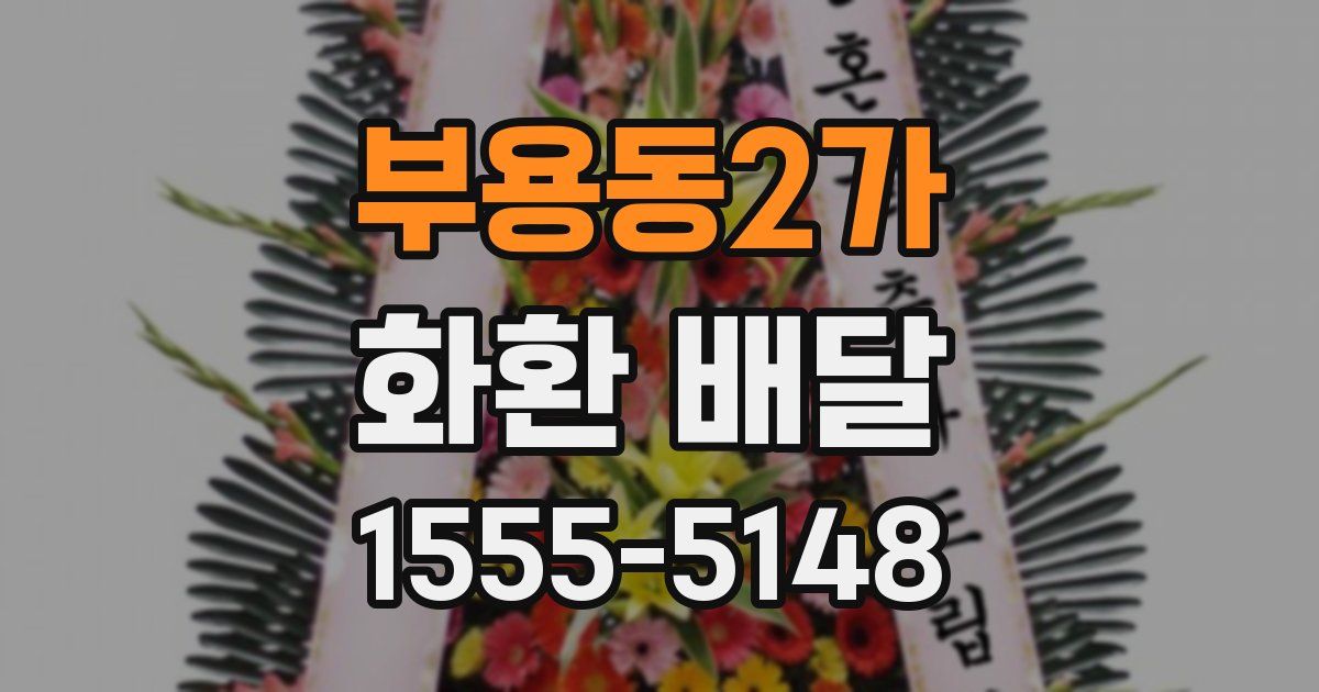 부용동2가 화환 배달