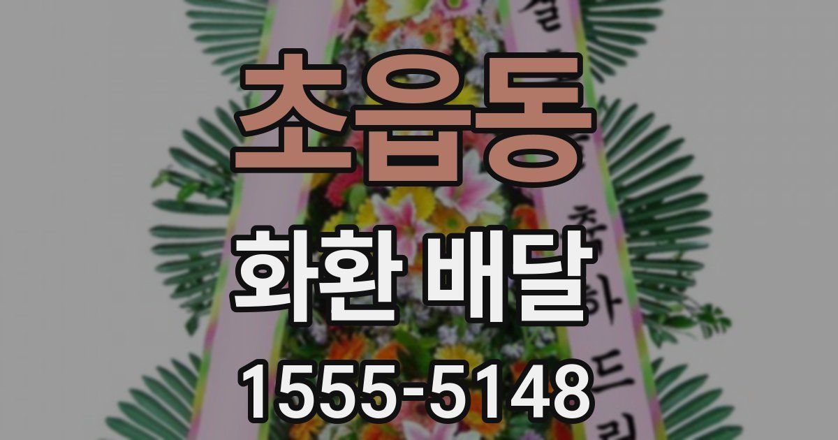초읍동 화환 배달