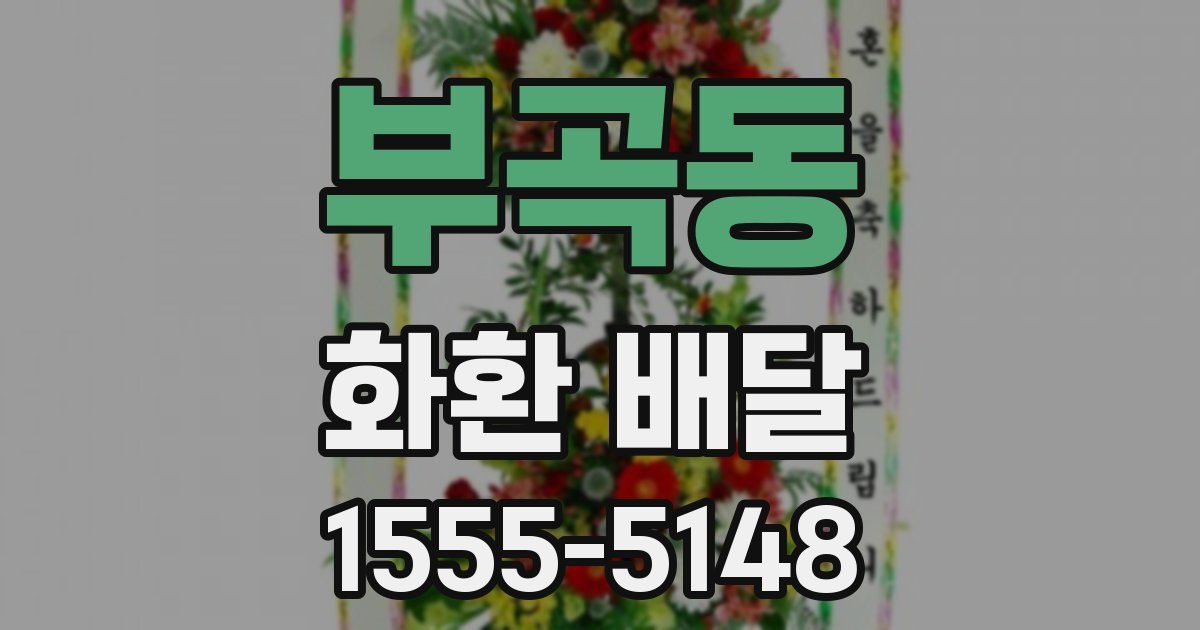 부곡동 화환 배달