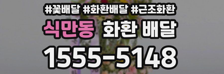 식만동 화환 배달