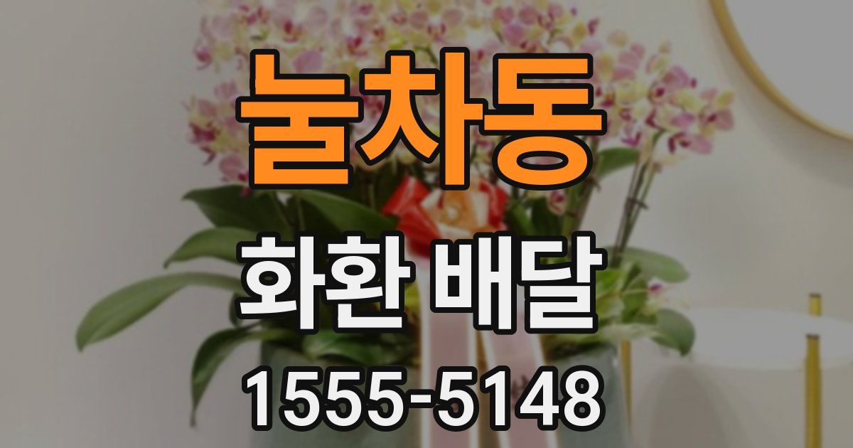 눌차동 화환 배달