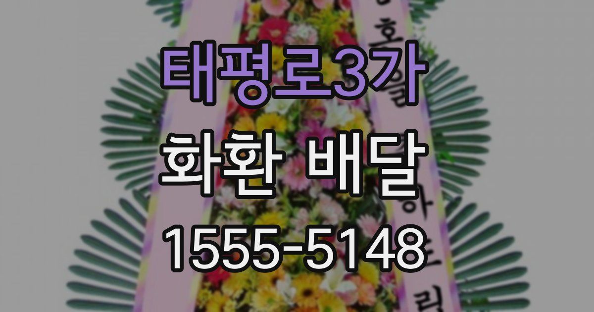 태평로3가 화환 배달