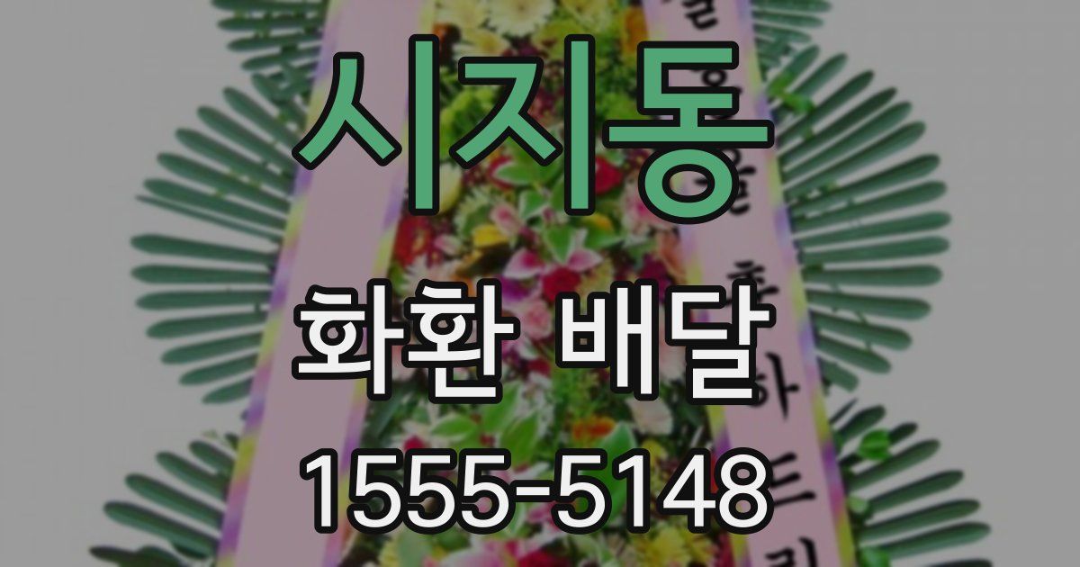 시지동 화환 배달