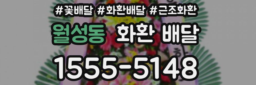 월성동 화환 배달
