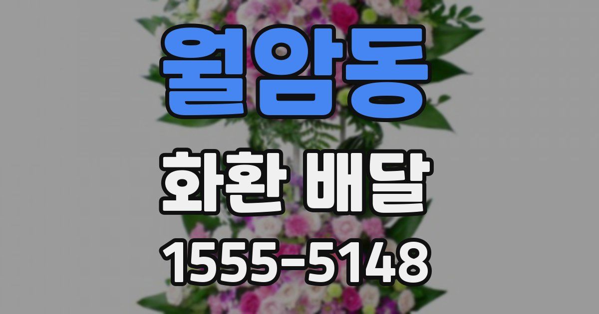 월암동 화환 배달