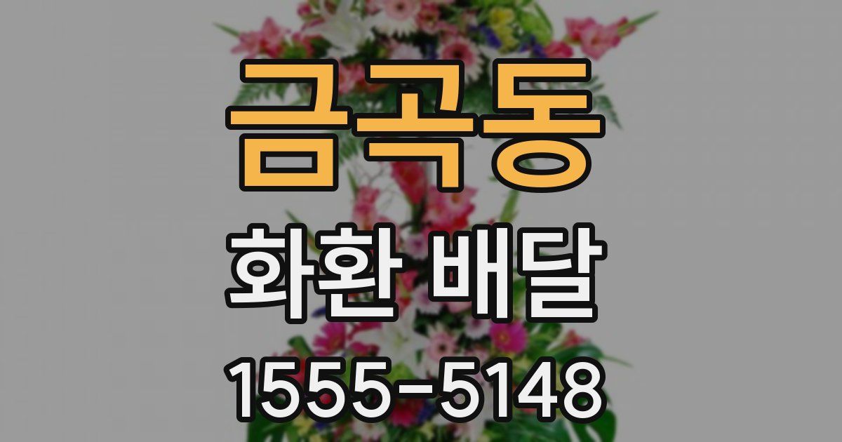 금곡동 화환 배달