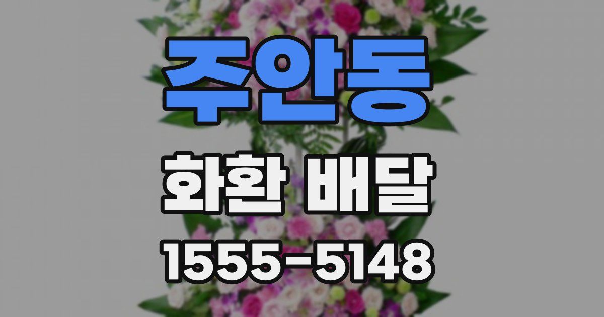 주안동 화환 배달