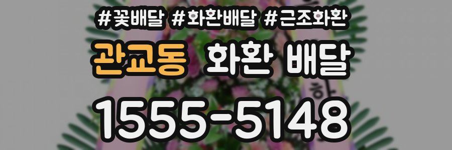 관교동 화환 배달