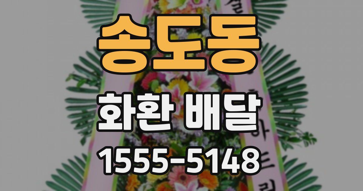 송도동 화환 배달