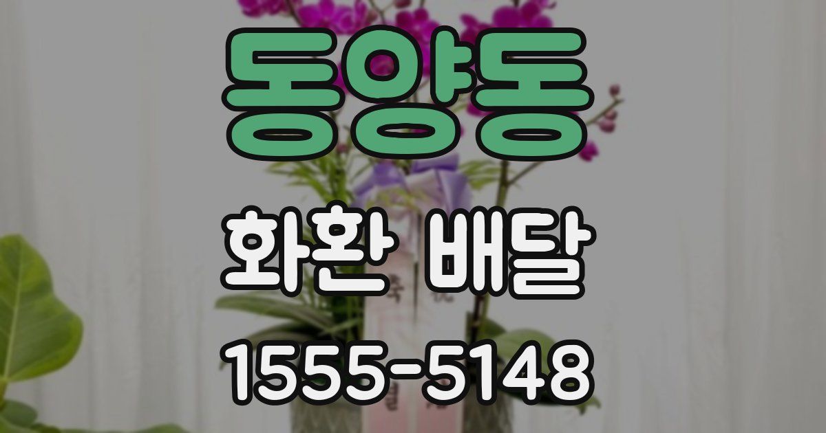 동양동 화환 배달