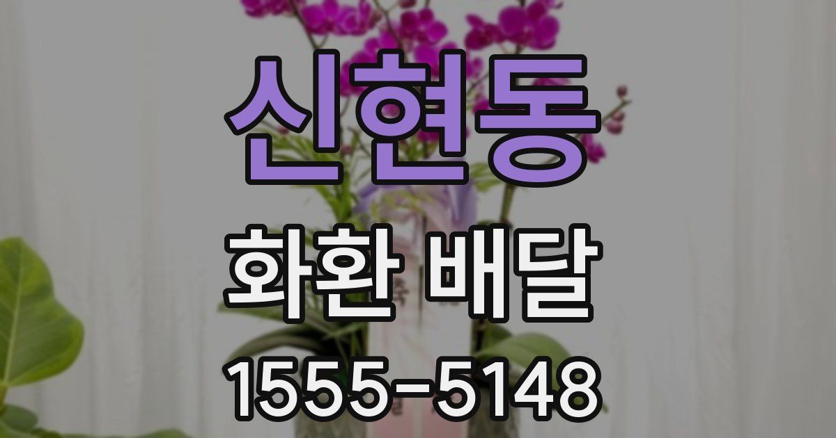 신현동 화환 배달