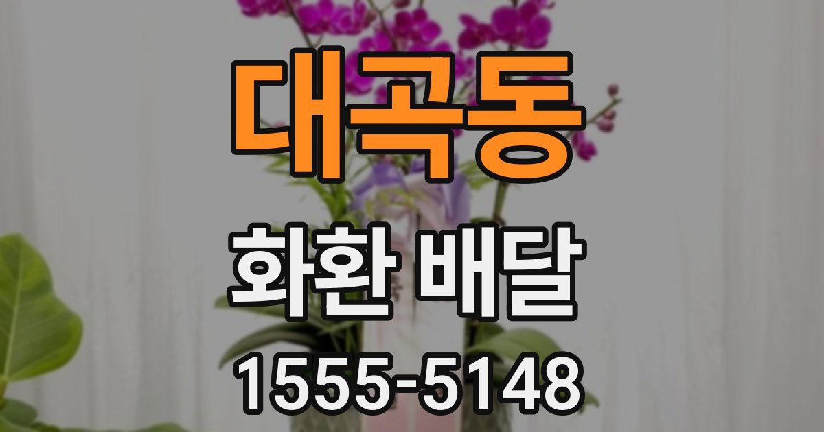 대곡동 화환 배달