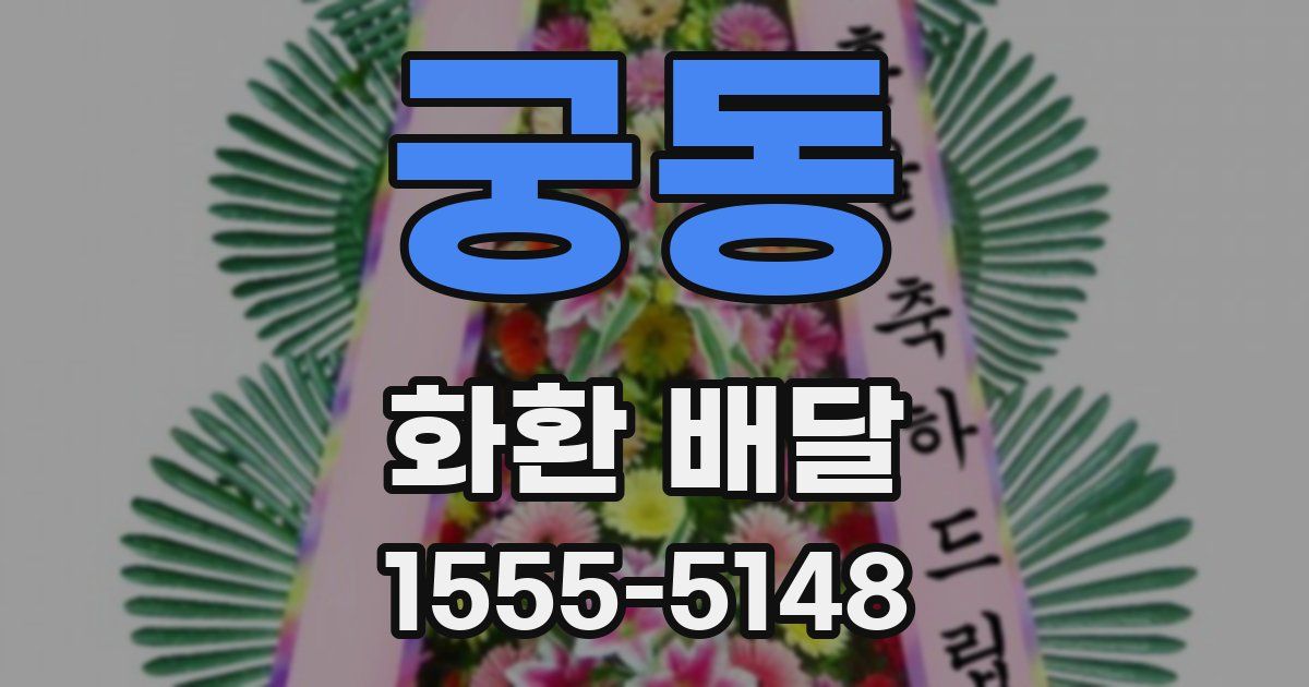 궁동 화환 배달