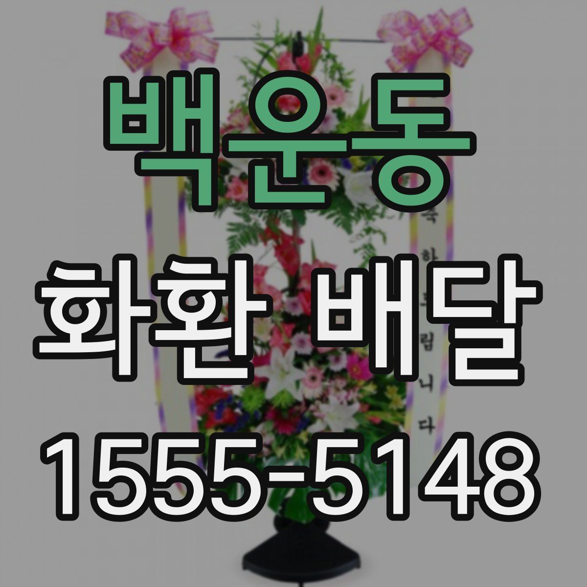 백운동 화환 배달