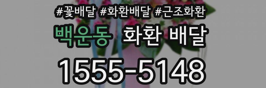 백운동 화환 배달