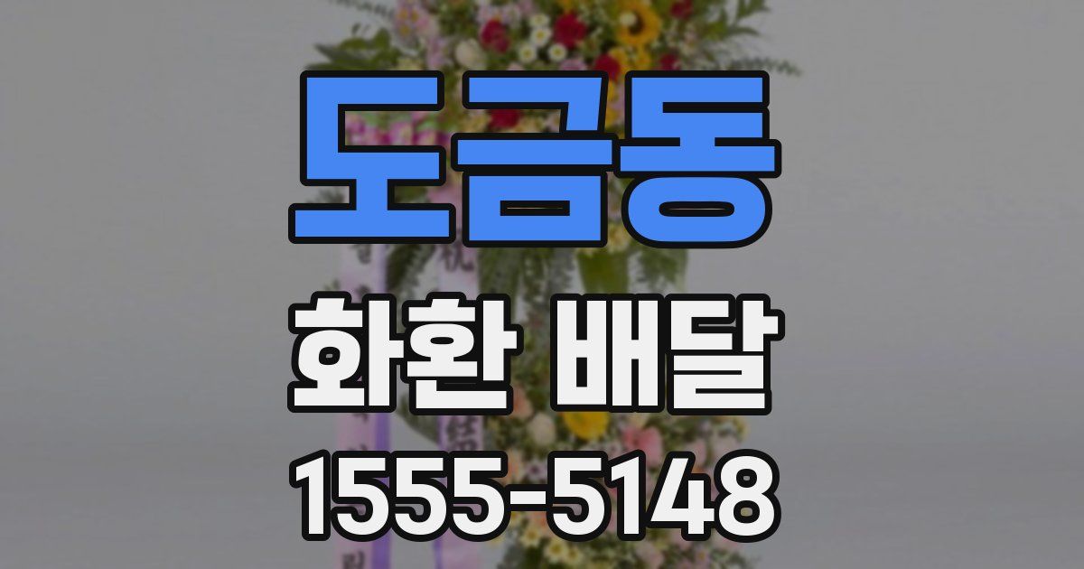 도금동 화환 배달