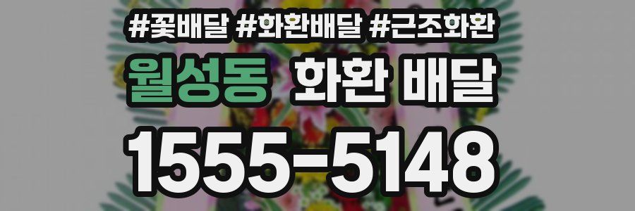 월성동 화환 배달
