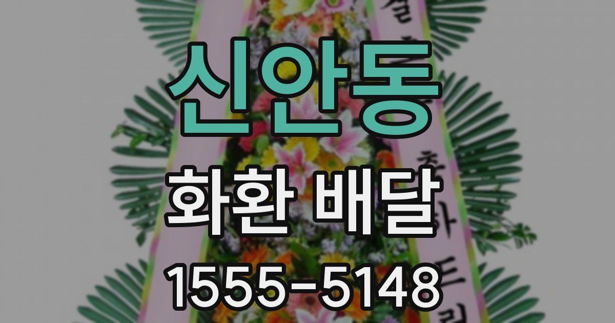 신안동 화환 배달