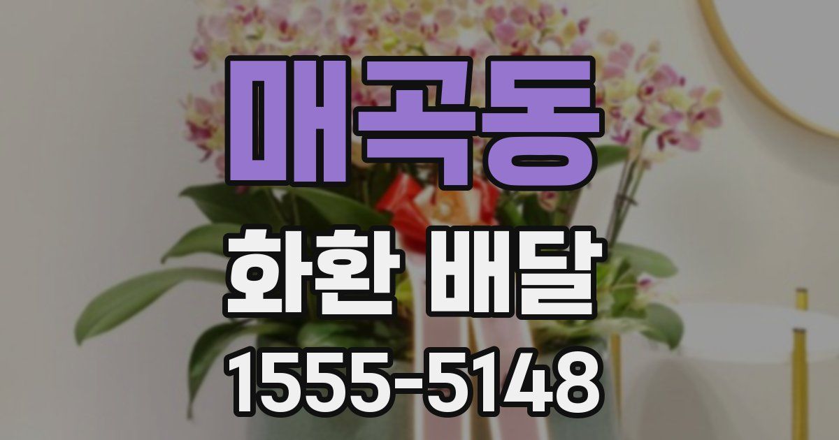 매곡동 화환 배달