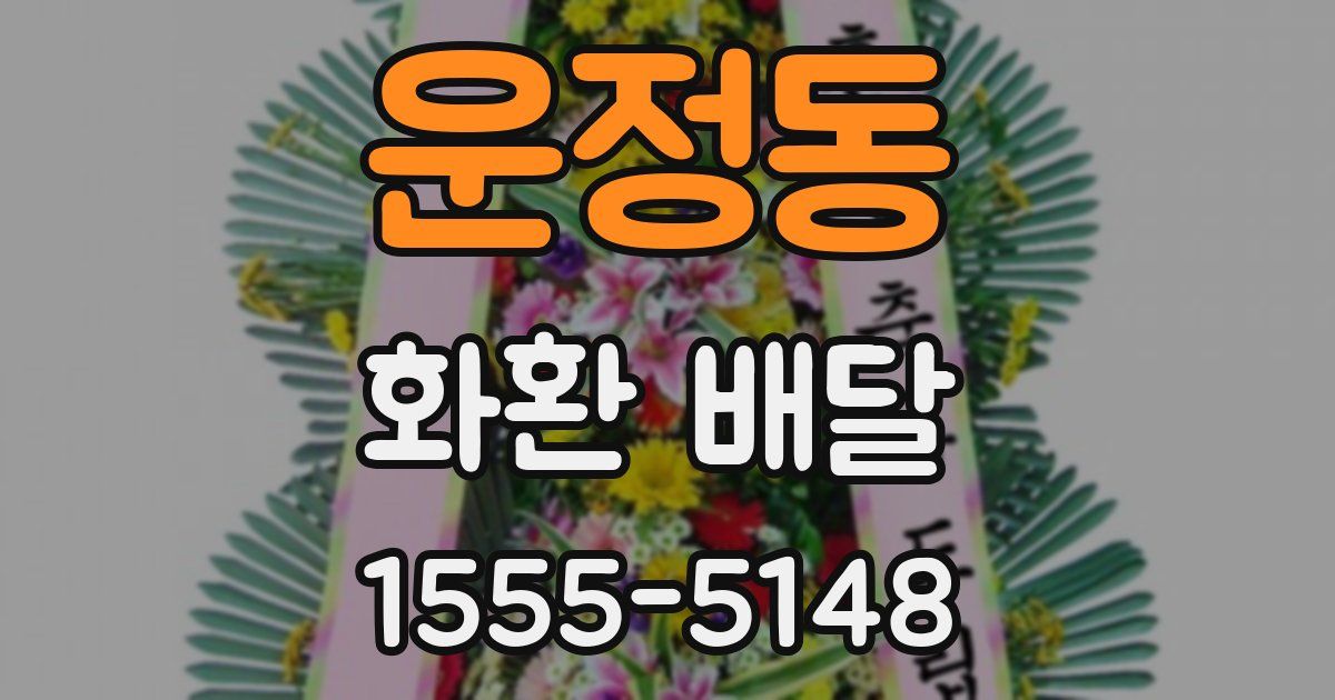 운정동 화환 배달