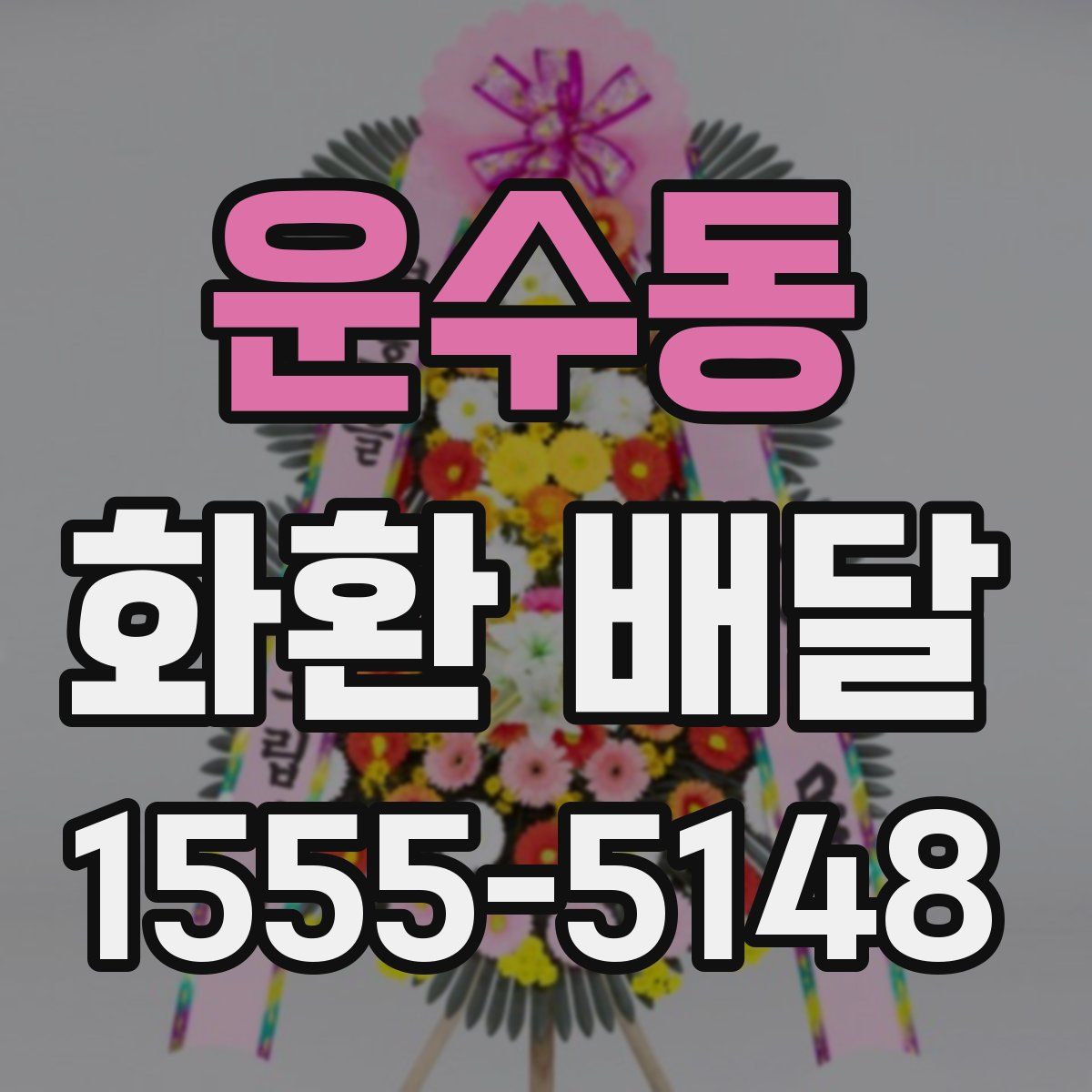운수동 화환 배달