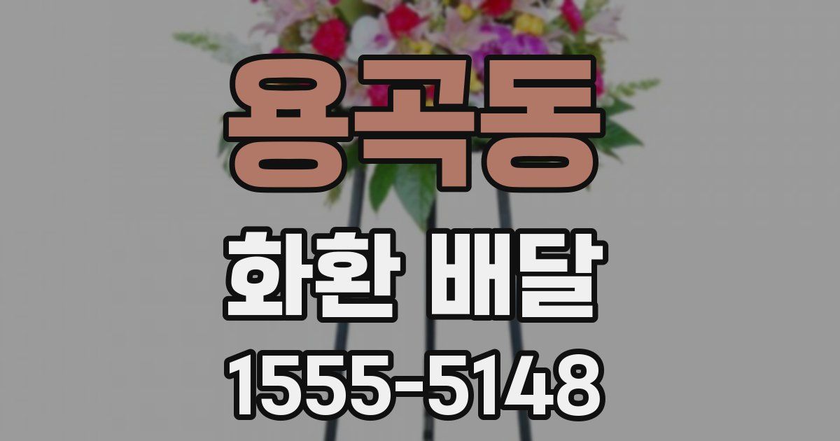 용곡동 화환 배달