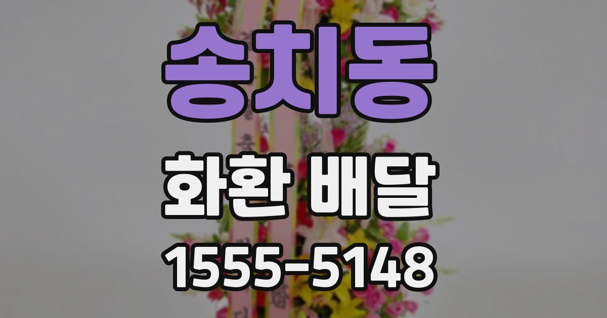 송치동 화환 배달