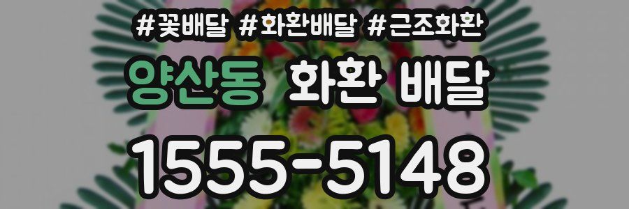 양산동 화환 배달