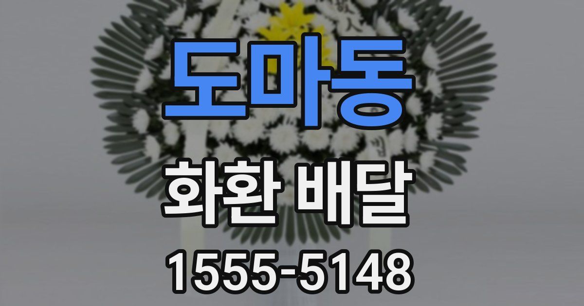 도마동 화환 배달
