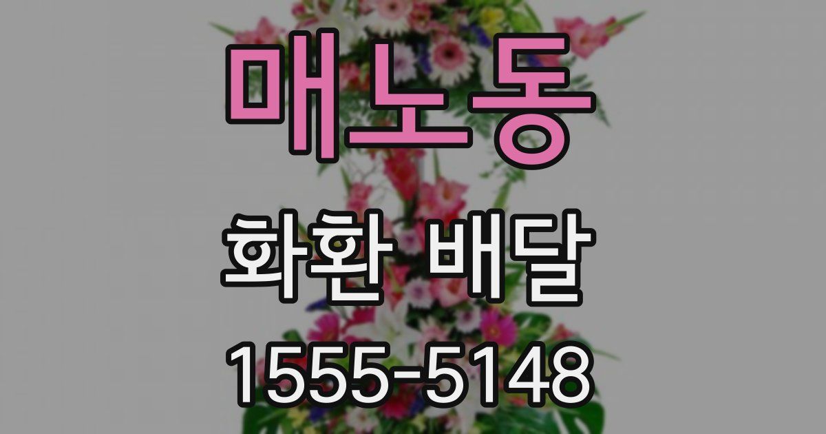 매노동 화환 배달