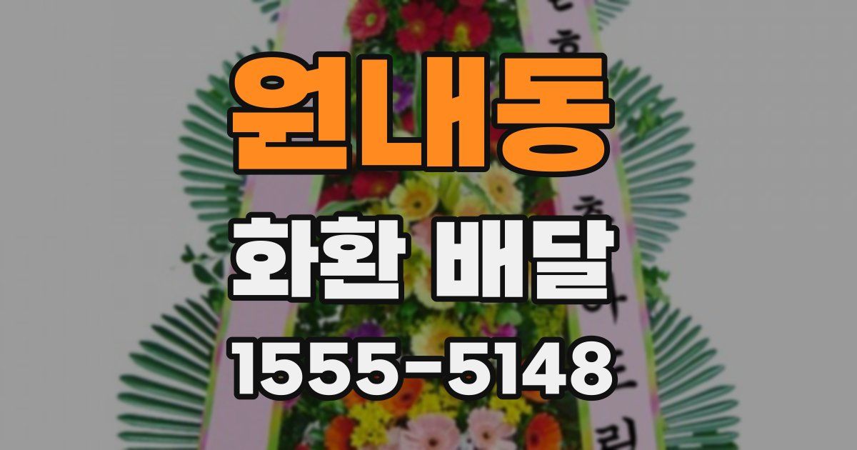 원내동 화환 배달