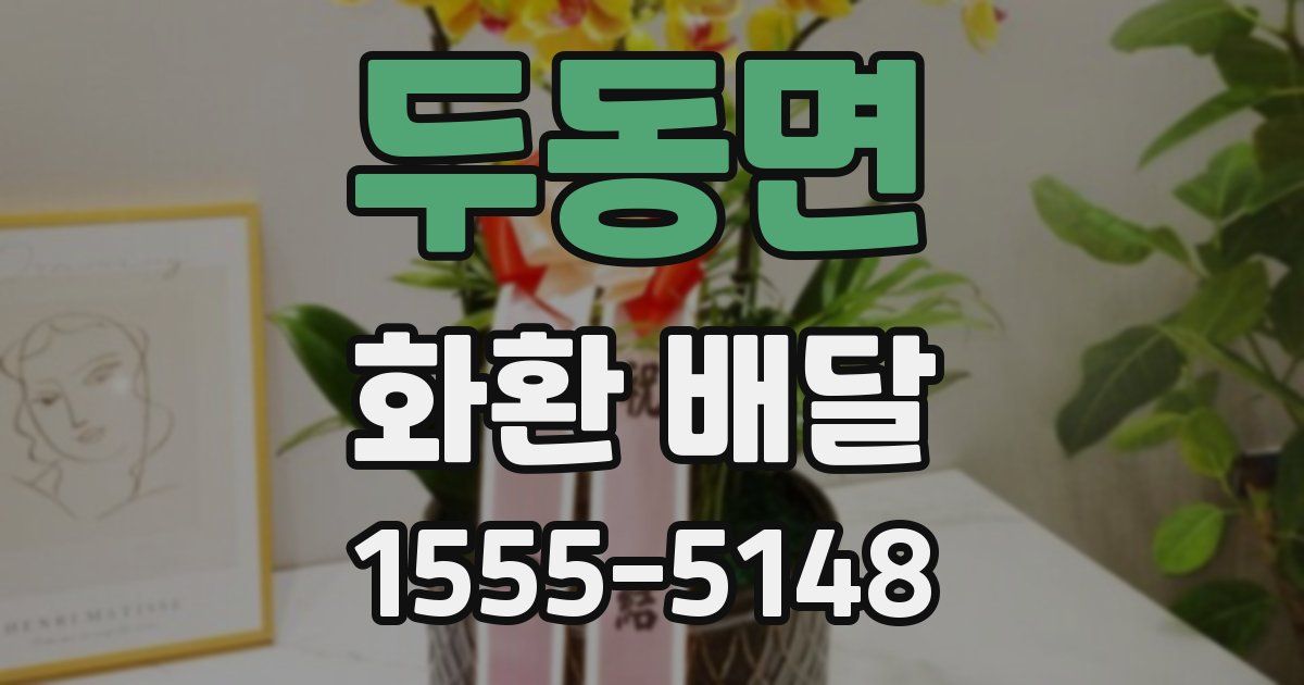 두동면 화환 배달