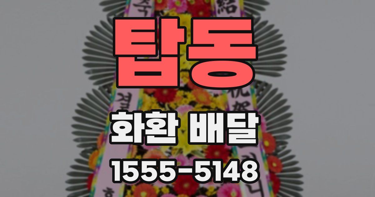 탑동 화환 배달