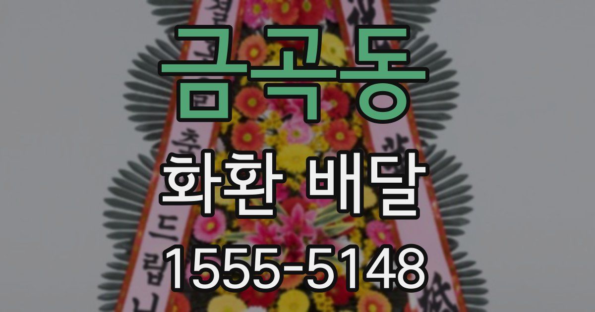 금곡동 화환 배달
