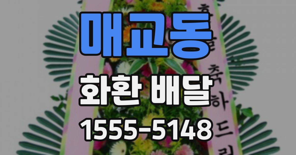 매교동 화환 배달
