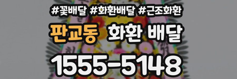 판교동 화환 배달