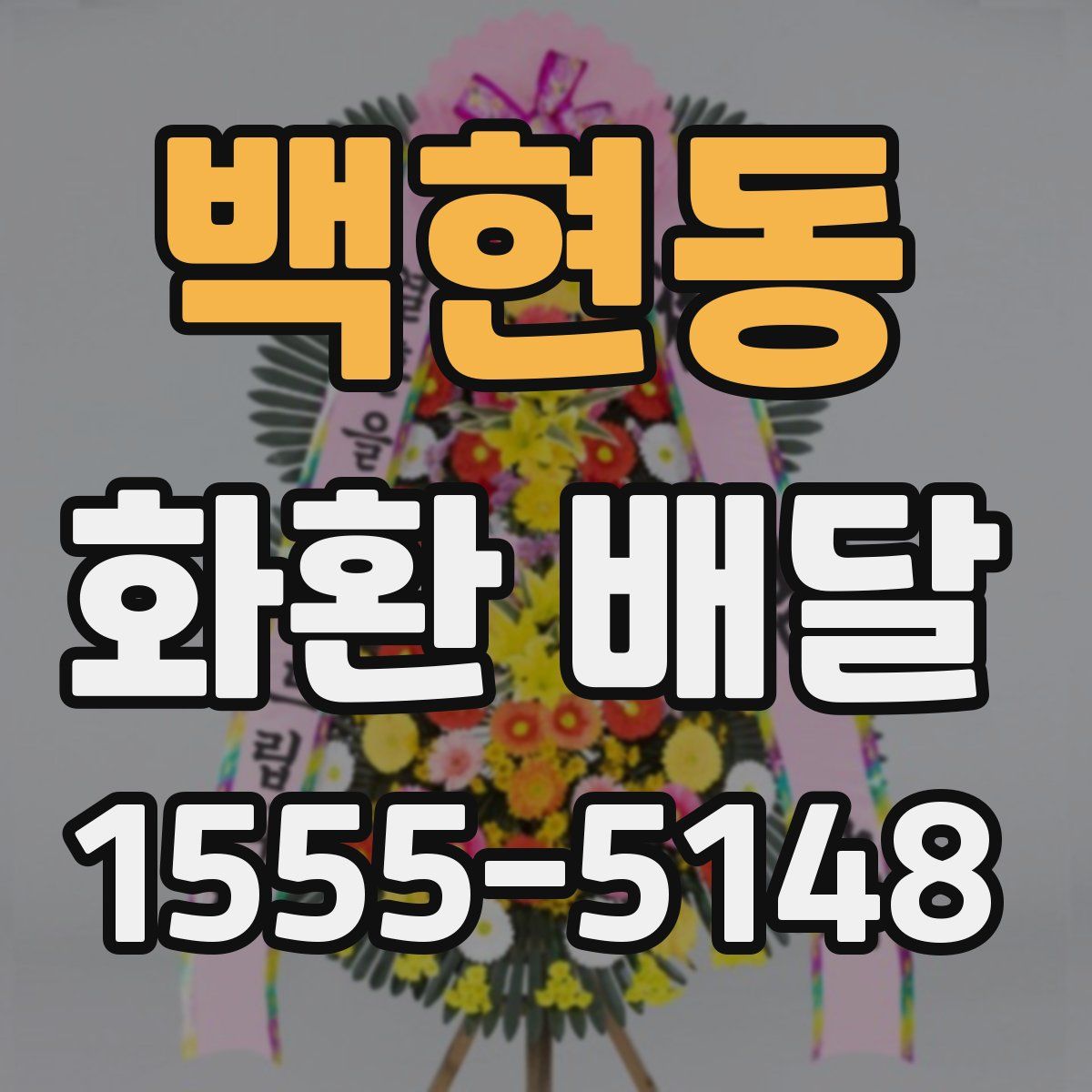 백현동 화환 배달