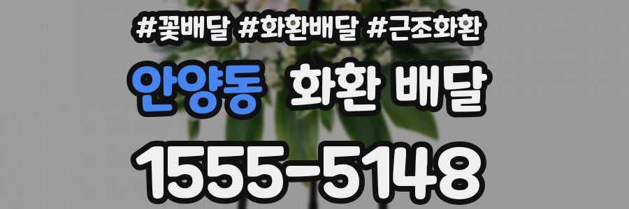 안양동 화환 배달