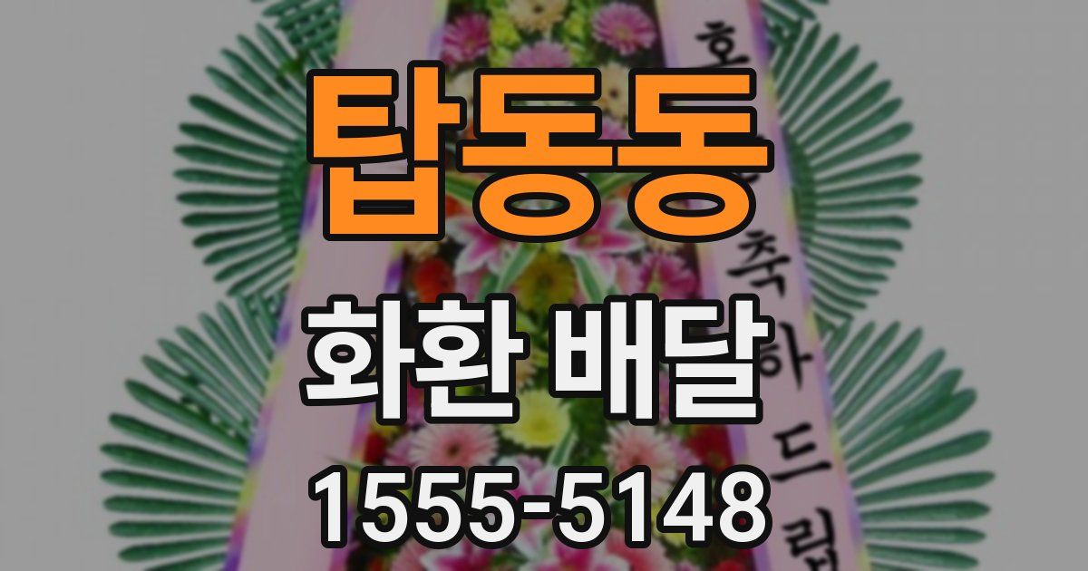 탑동동 화환 배달