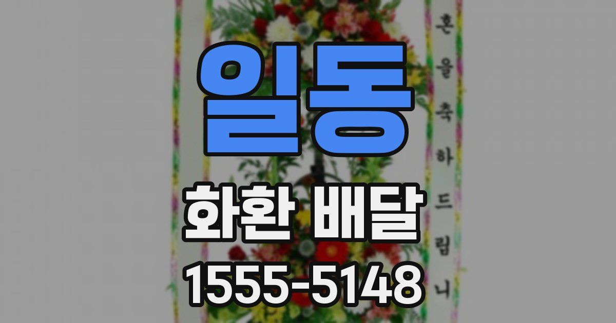 일동 화환 배달