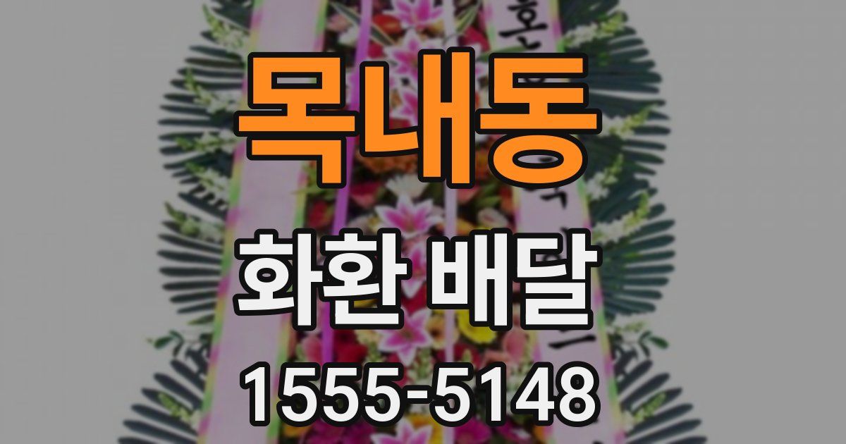 목내동 화환 배달