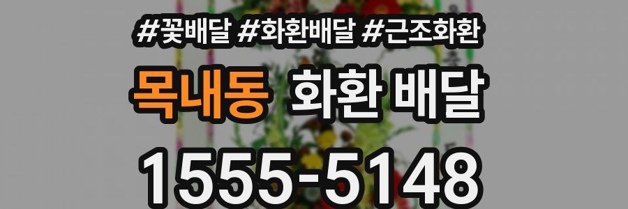 목내동 화환 배달