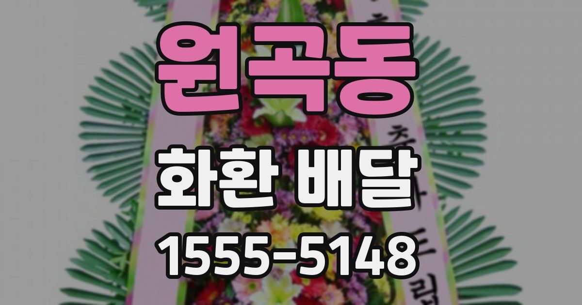 원곡동 화환 배달