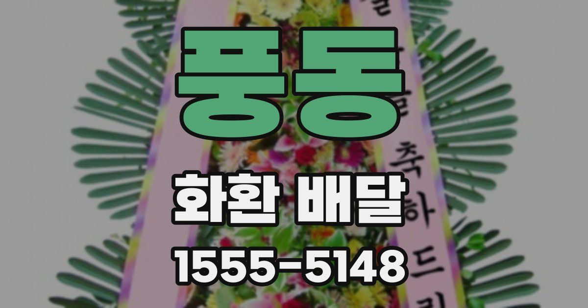 풍동 화환 배달