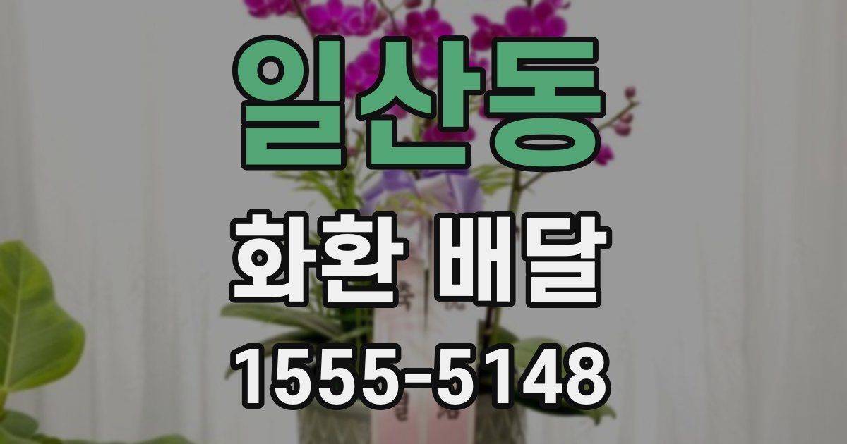 일산동 화환 배달
