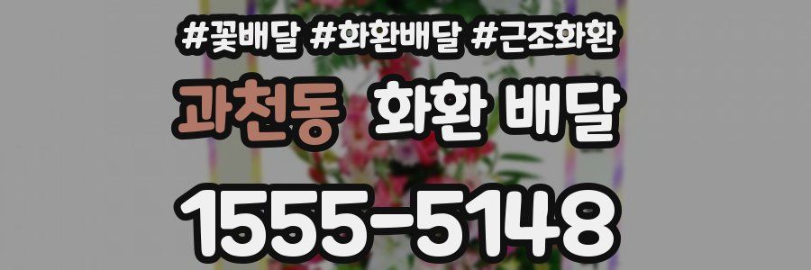 과천동 화환 배달
