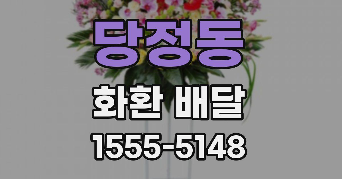 당정동 화환 배달