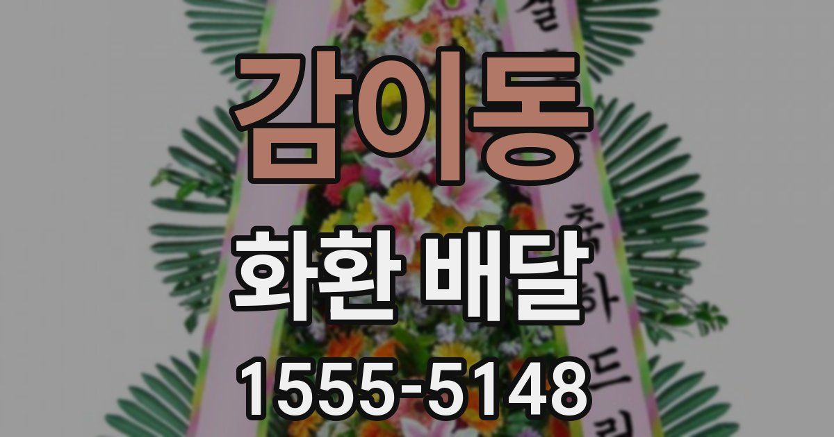 감이동 화환 배달