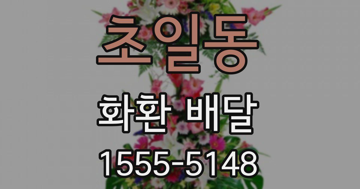 초일동 화환 배달