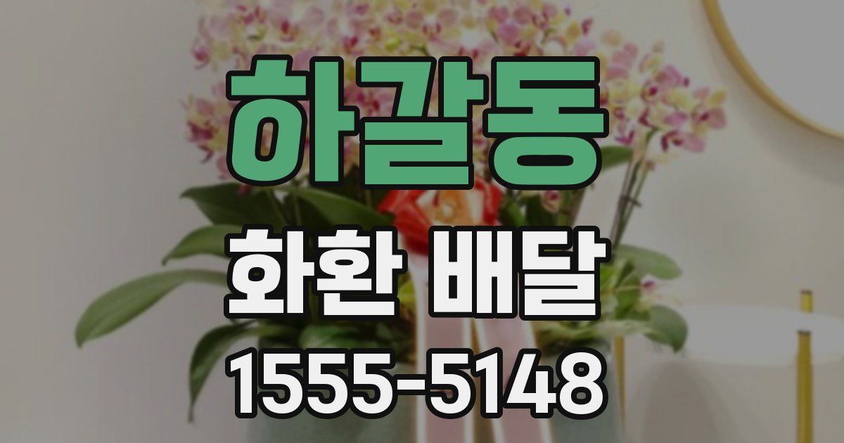 하갈동 화환 배달